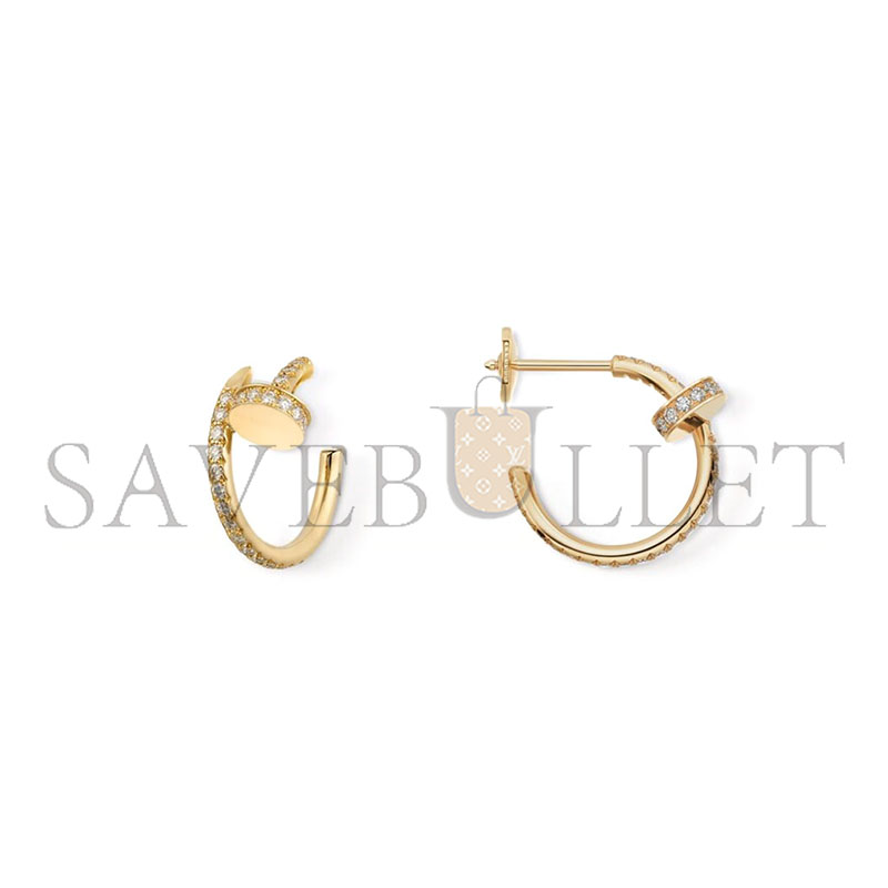 Ca*t1er juste un clou hoop earrings small model paved ref. b8301430